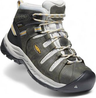 Keen Womens Flint Ii Mid Steel Toe Waterproof Boots - Medium Width In Magnet/vapor