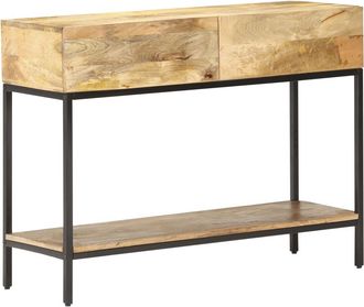 vidaXL Mesa Consola De Madera Maciza De Mango 100x35x76 Cm Vidaxl