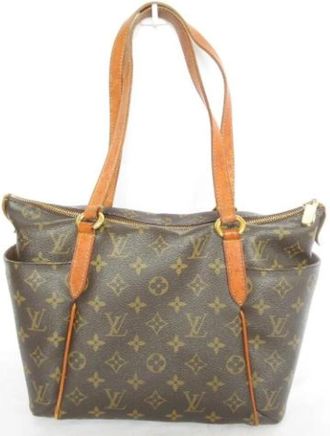 Louis Vuitton Tweedehands Canvas Louis Vuitton tassen - Dames - Vintage Shopper - Bruin - ONE Size - Vintage