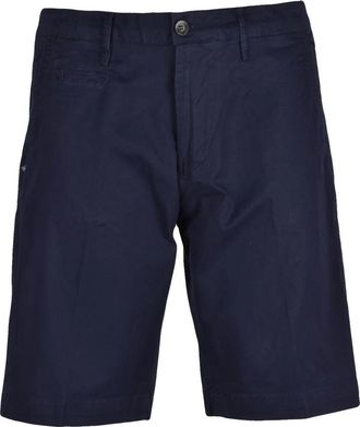Officina 36 Blue Cotton Elastane Men Bermuda Shorts