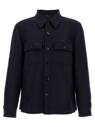 Tom Ford Blue Wool Mens Blouse