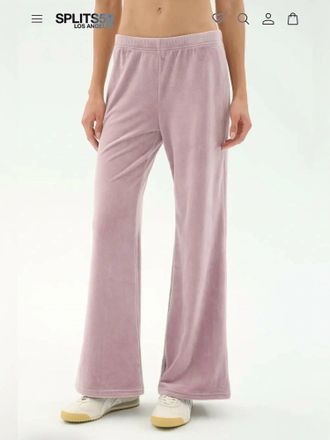 SPLITS59 Joy Velour Pants In Pink