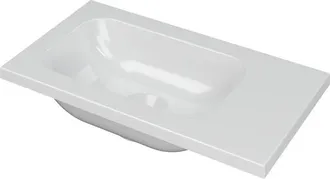Bernacchini Enter Fontein - 40x22x1.6cm - 0 kraangaten - porselein wit glans
