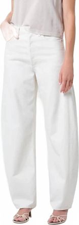 A Gold E Luna Pieced Jean In Chalk White