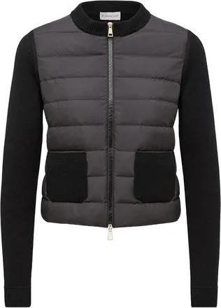 Moncler Quilted Panel-detail Sweater