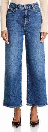 Frame Denim Wide High Rise Jeans In Rival