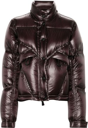 Moncler Julier jacket - women - Polyester/Polyamide/Polyamide/Goose Feather/Goose Down - 2 - Brown