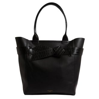Ted Baker Draagtas Met Krokodillenprint En Strik, Zwart
