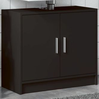 vidaXL Mobile Lavabo Nero 63x29x55 cm in Truciolato - Vidaxl