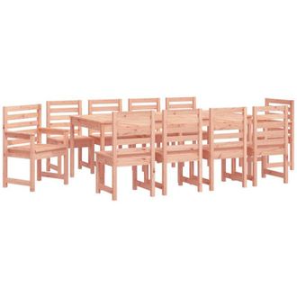 vidaXL Juego De Comedor De Jard&iacute;n 11 Pzas Madera Maciza Abeto Douglas Vidaxl
