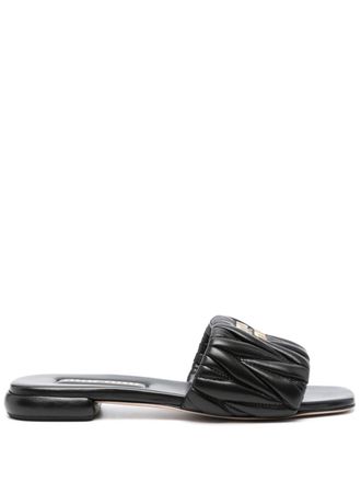 Sandali in pelle Miu Miu SALDI: Acquista da 662,90 €+ | Stylight