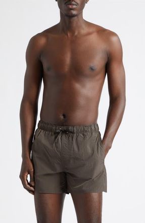 Givenchy Swim Trunks in Ebony Brown at Nordstrom, Size Xx-Large