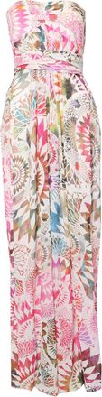 Matthew Williamson Multicolored silk wrap-dress in size UK12/M
