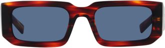 Prada Dark Blue Rectangular Mens Sunglasses PR 06YS 17R06A 53