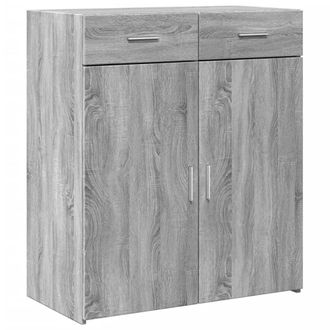 Berkfield Home Sideboard Grey Sonoma 80x42.5x93 cm Engineered Wood