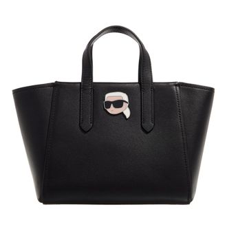 Karl Lagerfeld Handtasche - K/Ikonik 2.0 Leather S Tote Pn - Gr. unisize - in Schwarz - f&uuml;r Damen