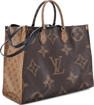 Louis Vuitton OnTheGo Reverse Monogram Giant GM tote bag - Marrone