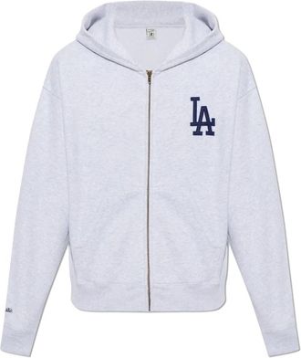 Sporty & Rich Zip-through Hoodie - unisex - Vesten met rits - Grijs - M - Katoen - Hoodies & sweatvesten