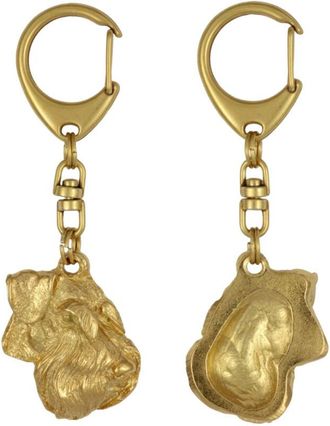 OEM Schnauzer, Schnauzer Iv: Llavero De Perro Chapado En Oro, Decoraci&oacute;n De Bolsos, Accesorio De Lujo De Art-dog