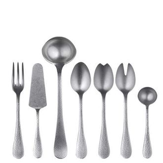 Mepra Epoque Serving Set - 7 Pieces in Pewter Silver at Nordstrom