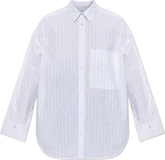 By Malene Birger Derris Shirt - Dames - Overhemden - Wit - S - Katoen - Overhemden
