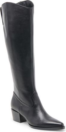Dolce Vita Virona Water Resistant Boot in Black Leather H2O at Nordstrom, Size 8.5 Regular Calf