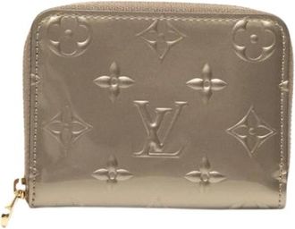 Louis Vuitton Pre-owned Monogram Vernis Coin Purse - Dames - Vintage Accessoires - Beige - ONE Size - Vintage