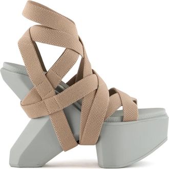 United Nude Boulder Bondage - Dames - Sandalen met hakken - Beige - 39 EU - Schoenen
