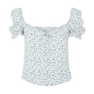 Mar De Margaritas Blouses, female, Blue, Size: L Blouse