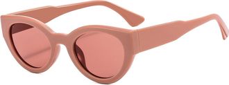 Generic Mens Outdoor Vacation Sunglasses Driver Women Driving Sports Sun Glasses(Pink)