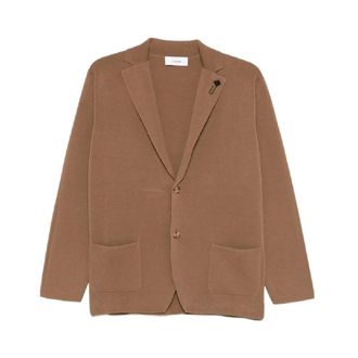 Lardini Blazers, male, Brown, Size: XL Giacca Maglia