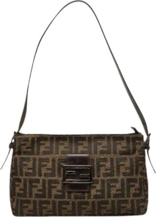 Fendi Borsa a spalla Pre-owned Zucca Canvas - - Pre-owned - Donna - Marrone - ONE SIZE