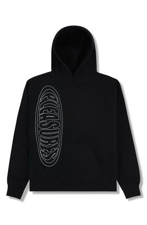 Pleasures Ellipse Embroidered Hoodie in Black at Nordstrom, Size Xx-Large