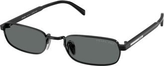 Prada Stijlvolle Zonnebril Zwart 1Ab 5Z1 - Heren - Zonnebrillen - Zwart - 54 MM - Accessoires