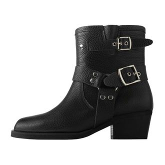 L37 Schoenen, Dames, Zwart, 39 EU, Leer, Electric Riff Cowboy Boots