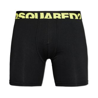 Dsquared2 Bottoms, male, Black, Size: 2XL Cotton Boxers With Logo