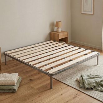 Talamo Italia Talamo Italia - Dmora - Somier Doble Dgriec, Base Ortop&eacute;dica Con Lamas Cepilladas, 100% Made In Italy, 160x190h31 Cm