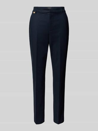 Lauren Ralph Lauren Slim Fit Stoffhose mit Label-Detail Modell LAKYTHIA in Marine, Gr&ouml;&szlig;e 36