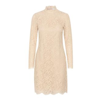 Saint Tropez Gray Morn Lace Dress - female - Saint Tropez - Short Dresses - Brown - S - Dresses