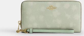 Coach Long Zip Around Wallet With Floral Print