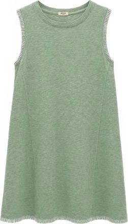 Dylan Womens Rae Whip Stitch Tank Dress In Fresh Green