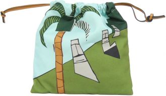 Loewe Multi-Color Canvas Leather Pouch (Pre-Owned)