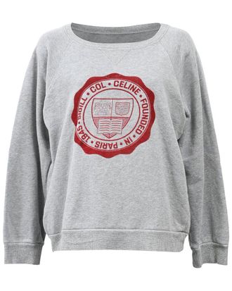 Celine Celine Logo Crewneck Sweatshirt, Size Int, M (Authentic Pre-Loved)