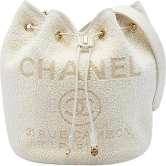Chanel Bolso Cubo Pre-owned Vintage - Pre-owned - Mujer - Blanco - ONE SIZE