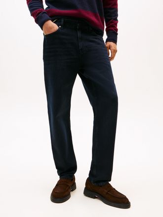 Tommy Hilfiger Tapered-fit-Jeans TOMMY HILFIGER HARLEM, Herren, Gr. 31, L&auml;nge 30, schwarz (windum blau schwarz), Denim/Jeans, Obermaterial: 100% Baumwolle, regular f