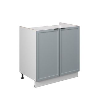 Vicco Armario Bajo Para Fregadero Fame-line, Azul Claro-gris, 80 Cm Sin Encimera Vicco