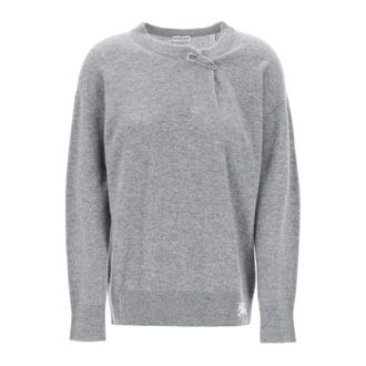 Burberry EKD Cashmere Sweater - Knitwear - Mujer - Gris - M