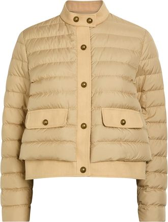 Moncler Juju Padded Shell Jacket - Beige - 4 (UK 16 / XL)