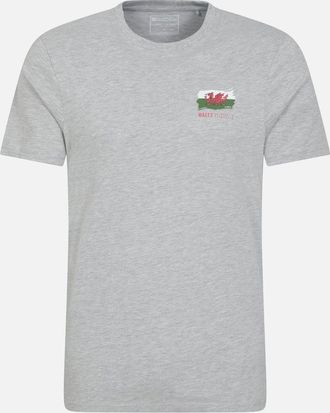 Mountain Warehouse Mens Mountain Warehouse Mens Wales Graphic T-Shirt - Grey - Size: 38