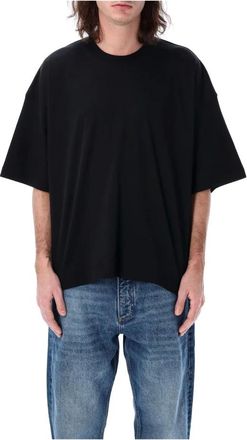 STUDIO NICHOLSON T-Shirts, male, Black, Size: S Black T-Shirt with Oversized Fit